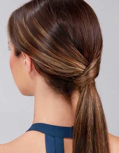 low cris cross ponytail - Theunstitchd 
