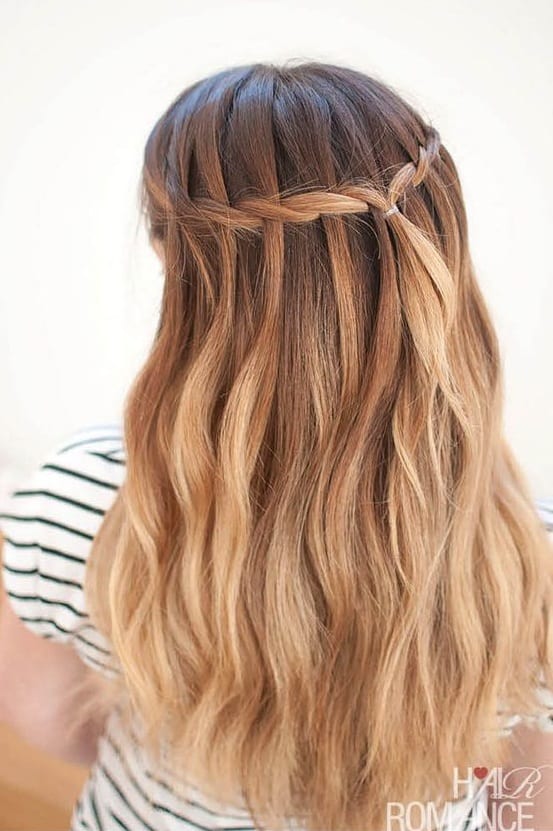 waterfall braid medium hair length - Theunstitchd Women's Fashion Blog waterfall braid medium hair length - Theunstitchd Women's Fashion Blog