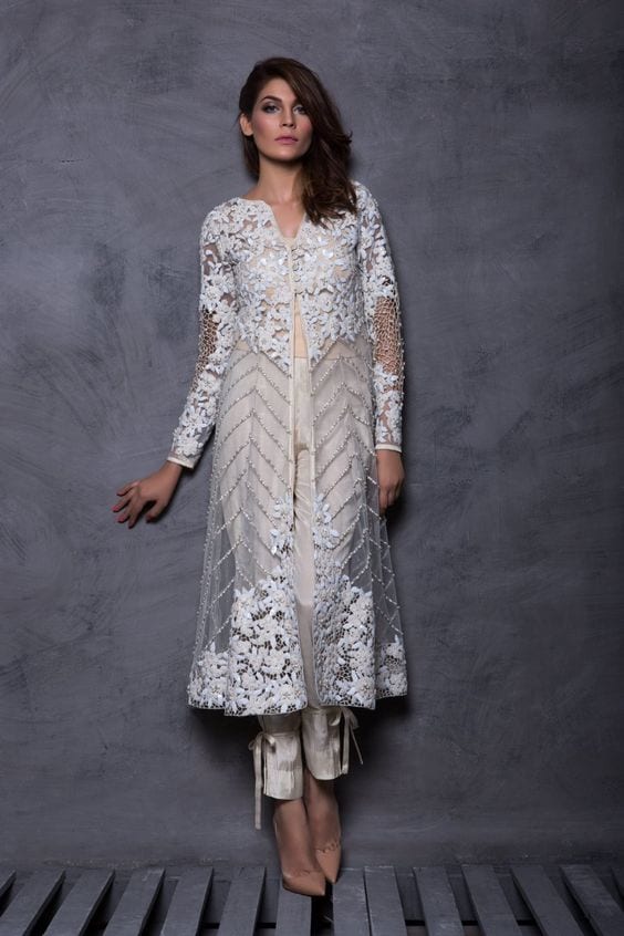cigarette pants with kurti jacket style kurti with cigarette pants