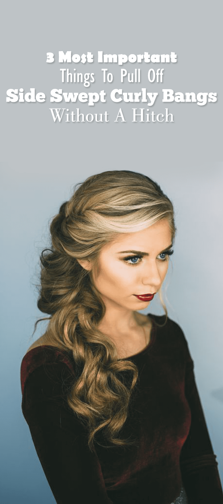 4 Ways To Get Side Swept Curly Bangs According To Your Face Shape