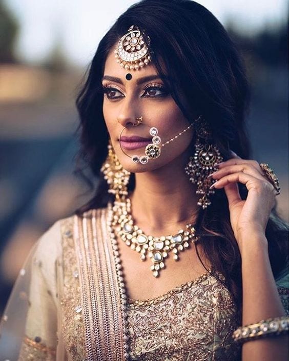 kundan maang tikka - Theunstitchd Women 