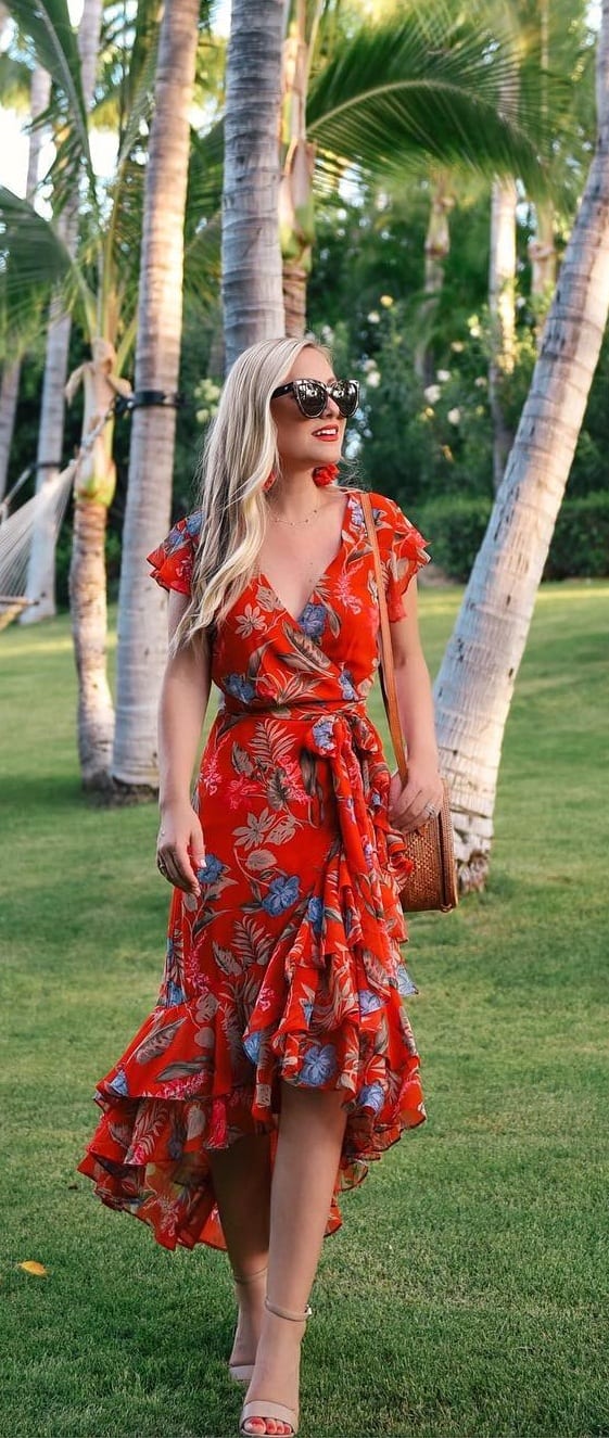 ruffle dress outfit