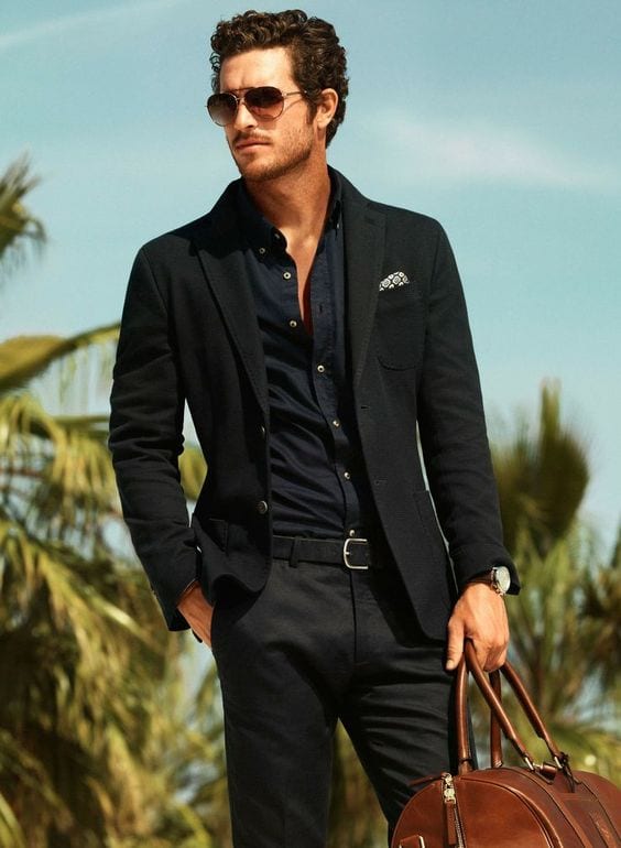 black sport jacket men