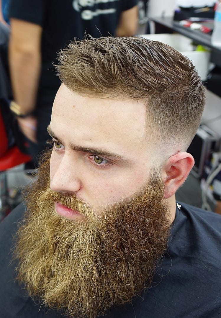 Ivy League Haircut Hairstyle paired with Long Beard ⋆ Best Fashion Blog For  Men 