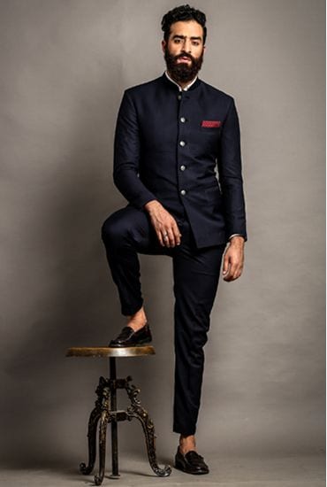 men black nehru jacket