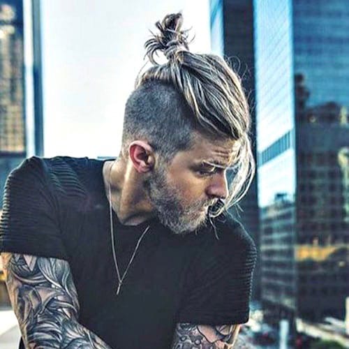 Mens Top Knot With Short Hair Best Fashion Blog For Men