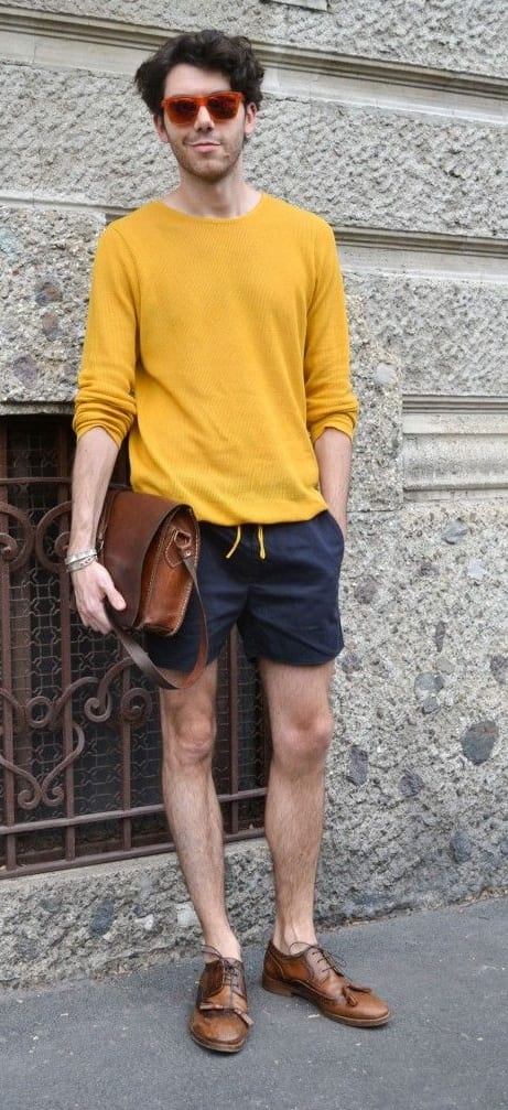 mustard yellow top outfit