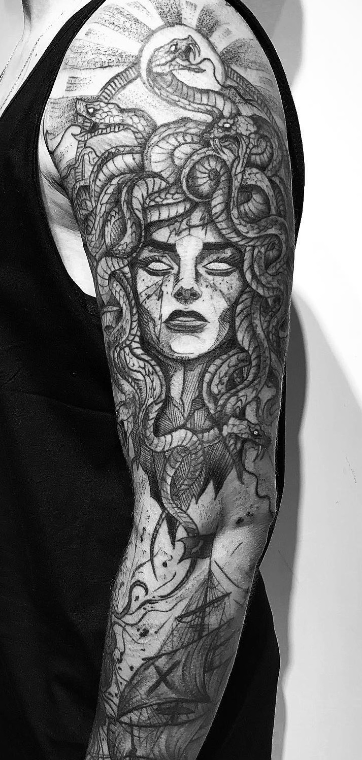 Discover 95+ about medusa tattoo design unmissable .vn