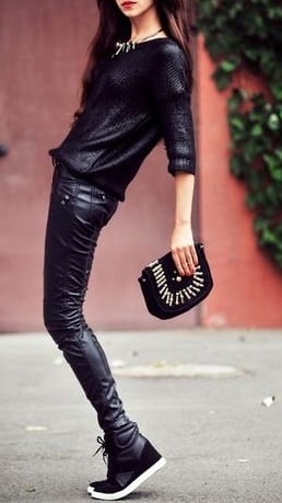 Wedge style sneakers hotsell