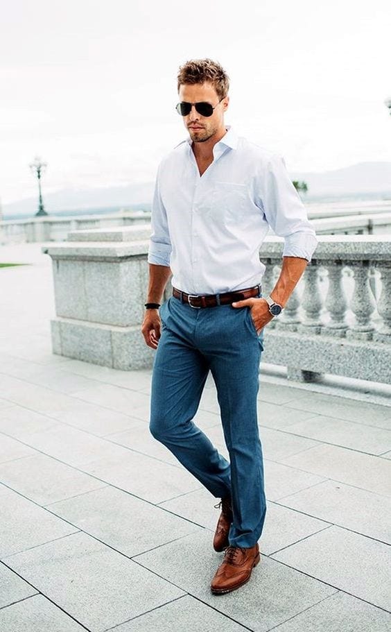 business casual look for men