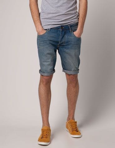 simple denim shorts