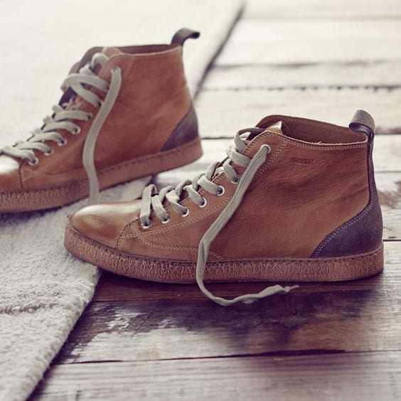 brown leather casual shoes