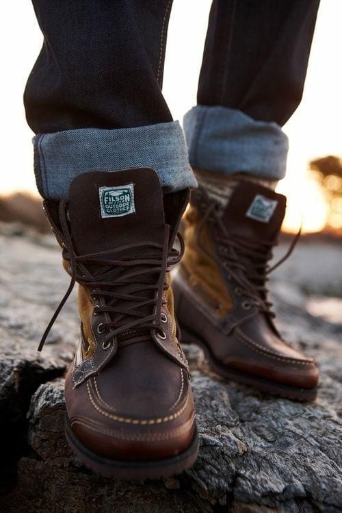 dark brown hiking boots for men