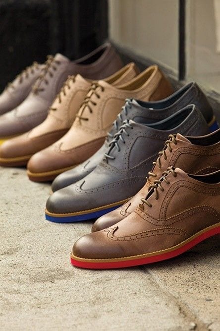 colored sole shoes for men