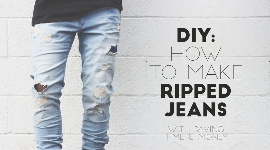 DIY - How To Make Your Ripped Jeans At Home Easily