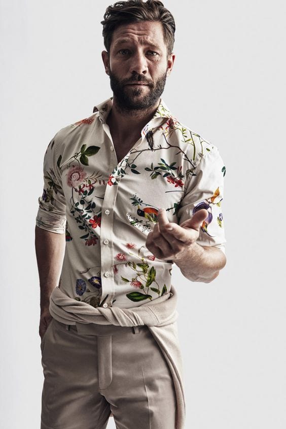 floral print shirt