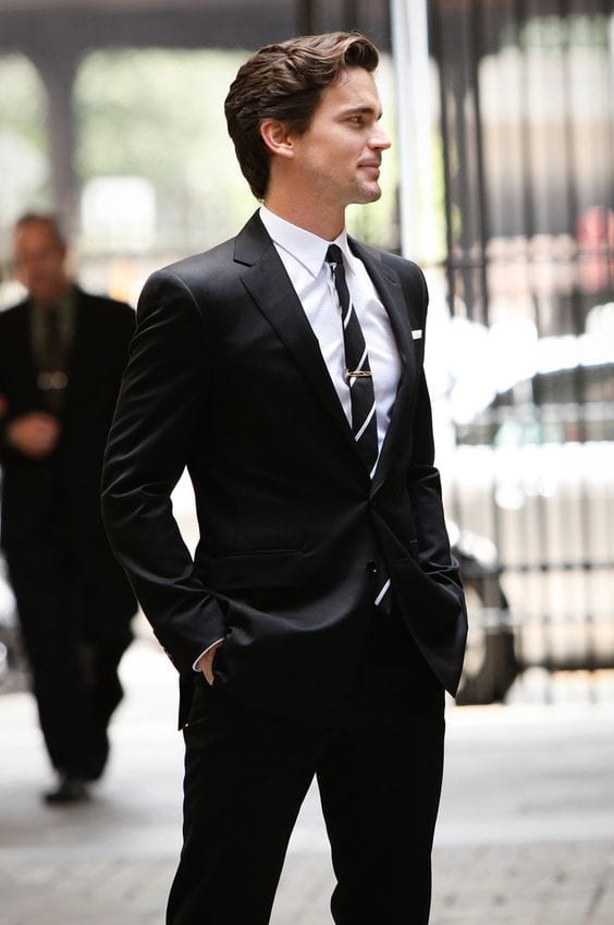 matt bomer black formal suit