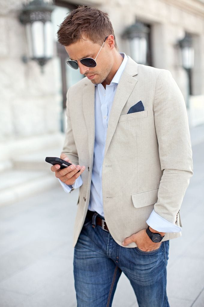 Sports jacket cheap with jeans