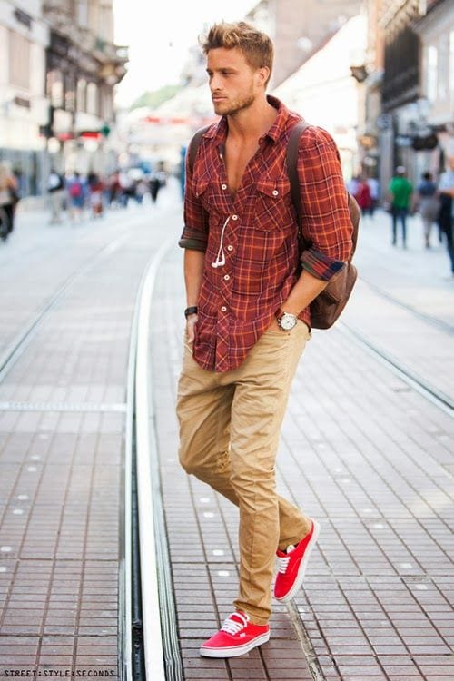casual flannel shirt look for men