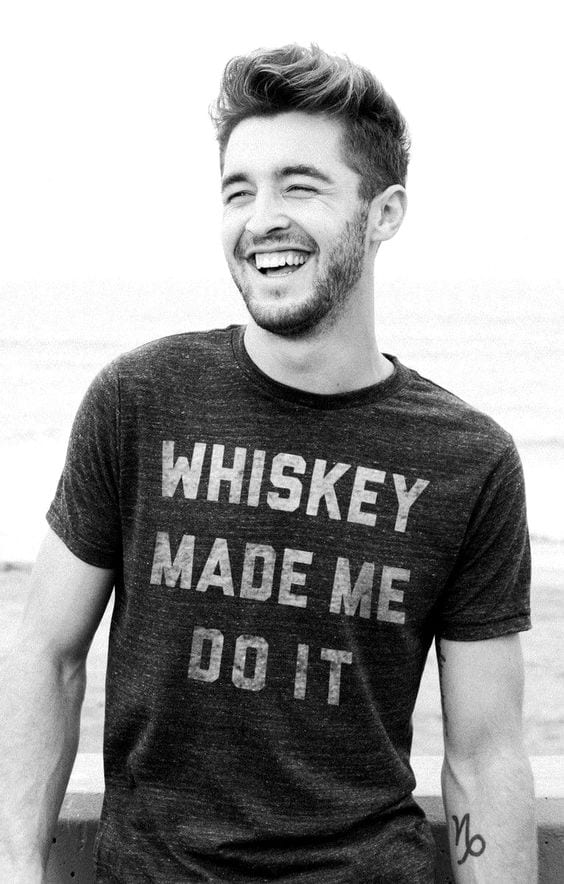 slogan tee - whiskey made me do it