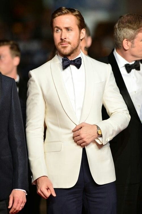 ryan gosling white tux