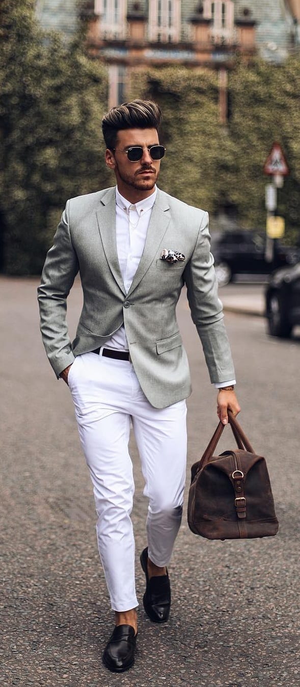 Blazer With Chino Outfit Ideas