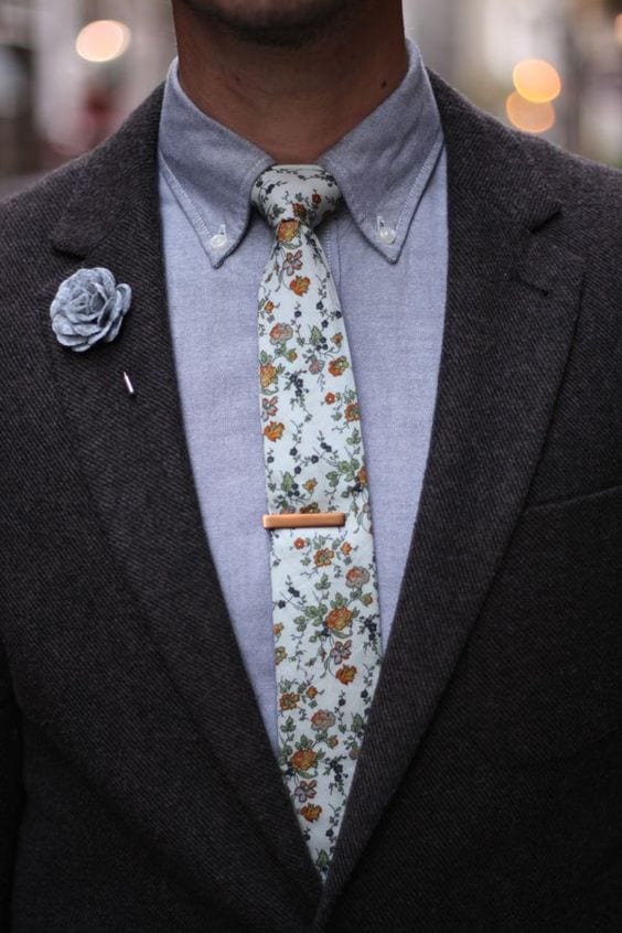 tie pins and lapel