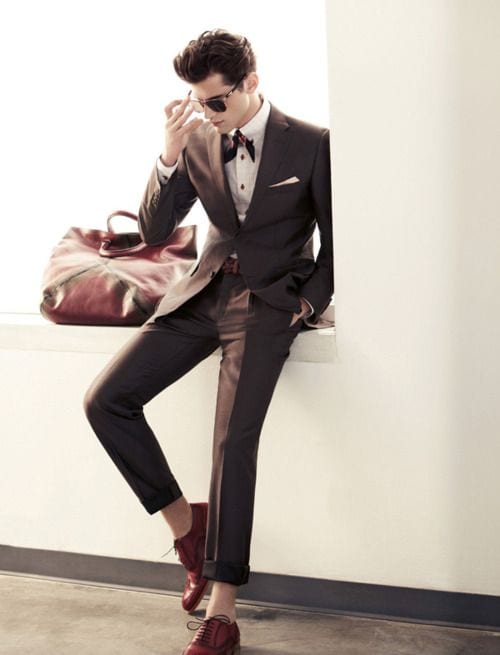 dark brown suit for men