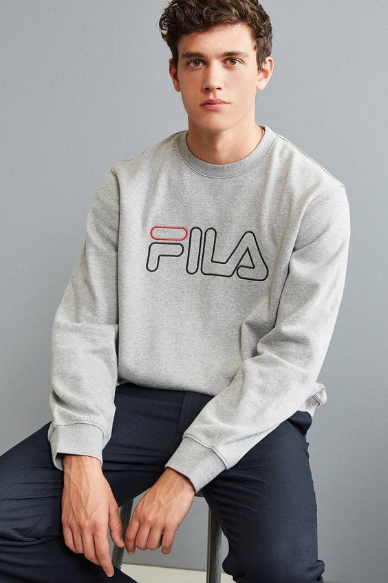 fila light grey sweatshirt