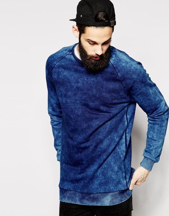shades of blue colour sweatshirt