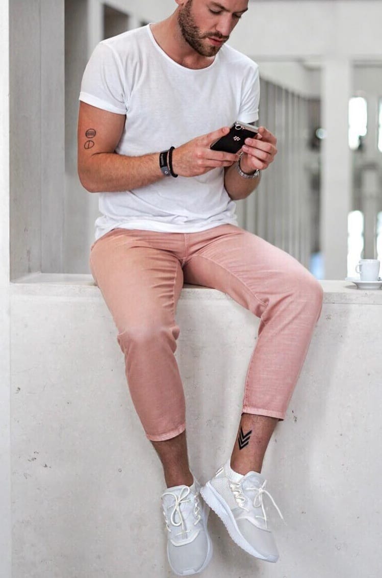 HAUL CHIC Slim Fit Men Pink Trousers - Buy HAUL CHIC Slim Fit Men Pink  Trousers Online at Best Prices in India | Flipkart.com