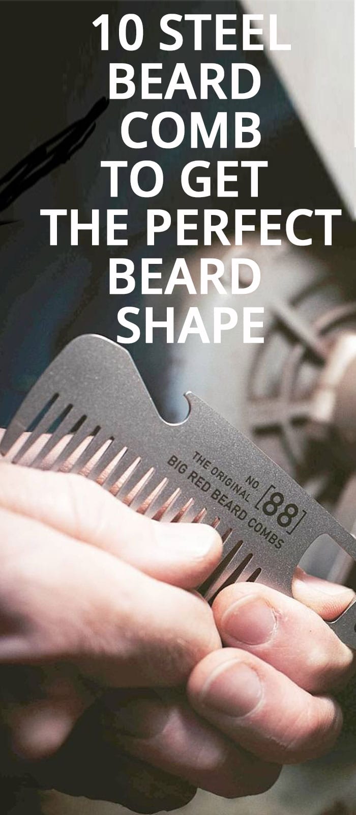 10 STEEL BEARD COMB