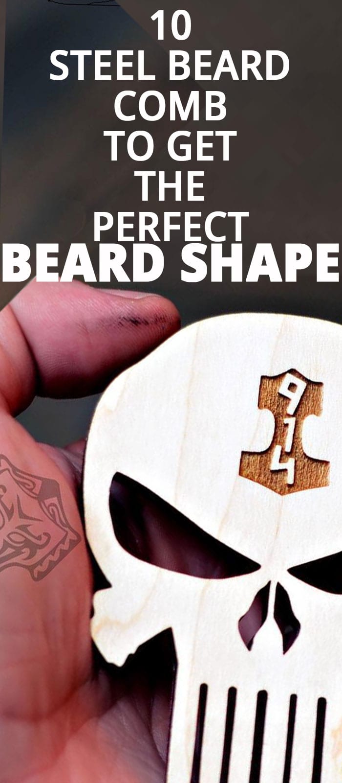 STEEL BEARD COMB TO GET THE PERFECT BEARD SHAPE