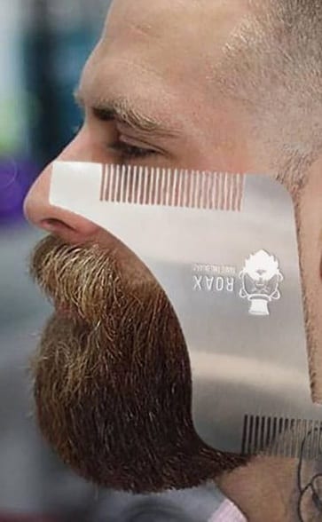 beard shaping steel comb