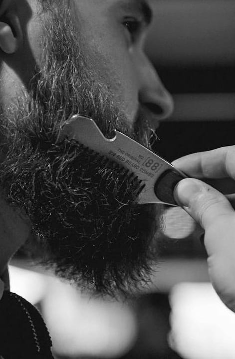 steel beard styling comb