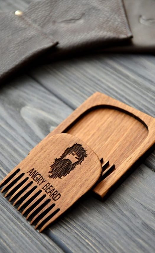 wooden beard combs