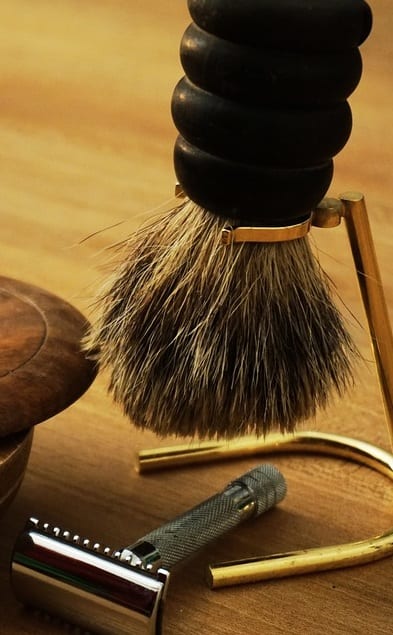 wooden shaving brush