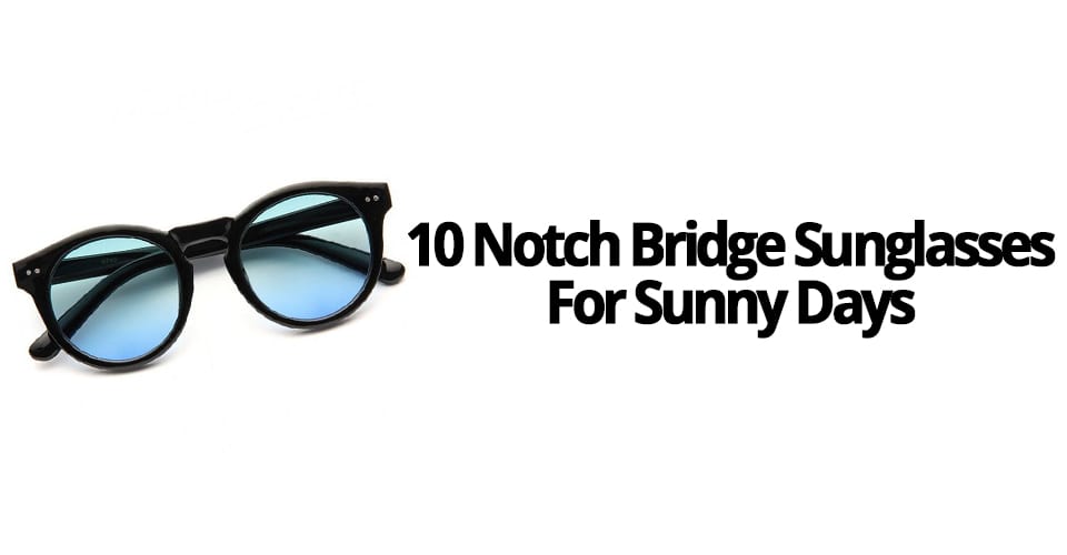 10 NOTCH BRIDGE SUNGLASSES FOR SUNNY DAYS