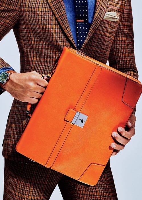 briefcase and suits