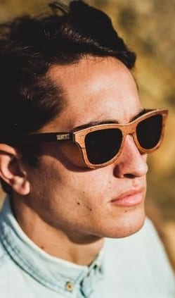 classy wooden frame sunglasses
