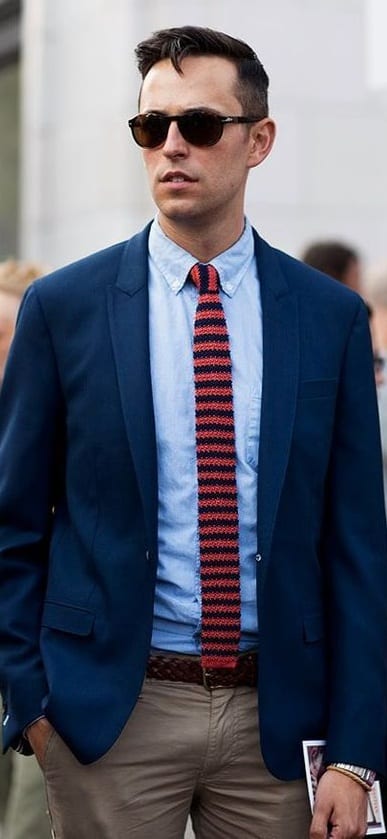 coloured skinny necktie
