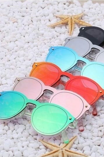 coloured sunglasses collection