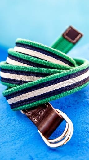 colourful fabric belts