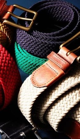 fabric belts for men