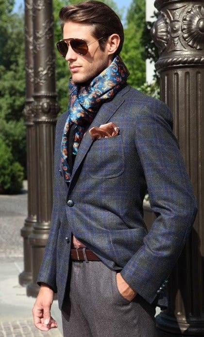 gentlemans silk scarf