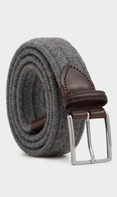 grey suede belts