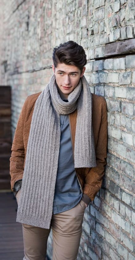 knit scarf for men