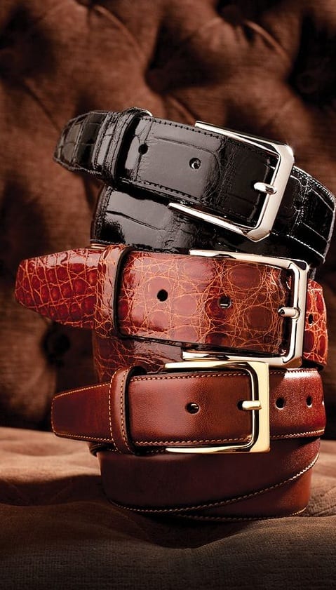 leather dress belts