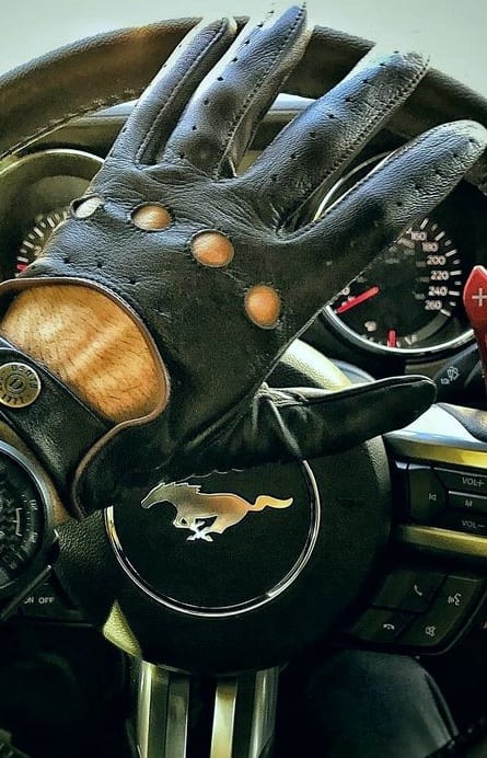 leather driving gloves