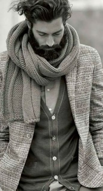 stylish knit scarf